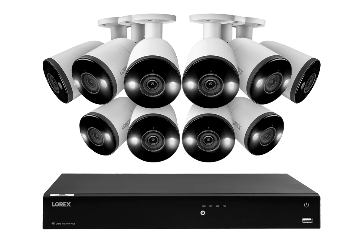 Lorex Fusion 4K 16-Channel 3TB NVR CCTV Wired System with IP Bullet Cameras Featuring Smart Deterrence and 2-Way Audio - Image 7