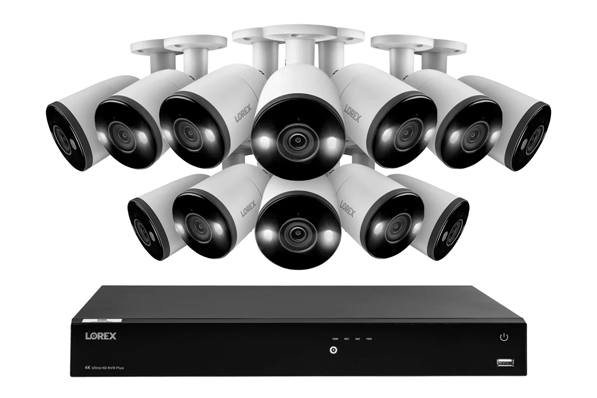Lorex Fusion 4K 16-Channel 3TB NVR CCTV Wired System with IP Bullet Cameras Featuring Smart Deterrence and 2-Way Audio - Image 8