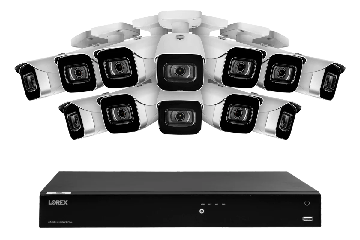 Lorex Fusion 4K 16-Channel 3TB NVR CCTV Wired System with IP Security Bullet Cameras - Image 3